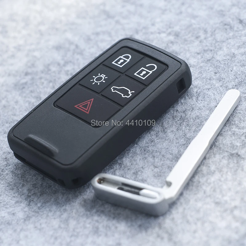 Smart Remote Key Shell Replacement For Volvo XC60 S60 S60L V40 V60 S80 XC70 4+1 Buttons Smart Car Key Case Cover With Logo