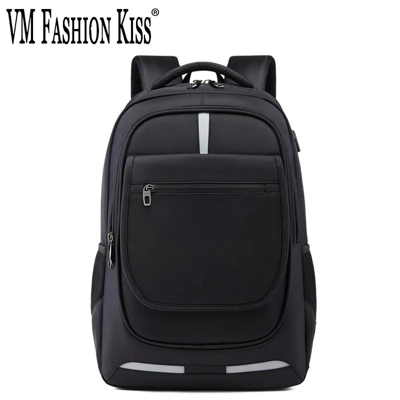 VM FASHION KISS 17 Inch Laptop Bagpack Waterproof Oxford Fabric Men Business  Backpack Best Anti-theft Usb Charging Travel