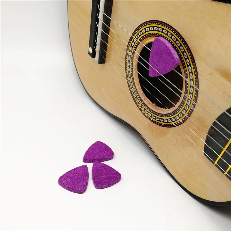 Water-Proof Felt Guitar Picks, Purple, Free Shipping, 1000, 3mm Thickness, Free Shipping