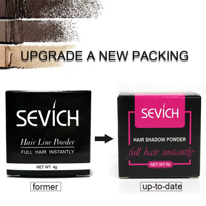 Sevich Hairline 4ตลับ "แป้งพัฟปกปิดฝ้ากระจุดด่างดำช่วยปกป้องผิวคุณจากรังสี UV สวยเนียนสว่างใส G Hairline Shadow Powder แต่งหน้าผมคอนซีลเลอร์ธรรมชาติ Unisex ผมผลิตภัณฑ์