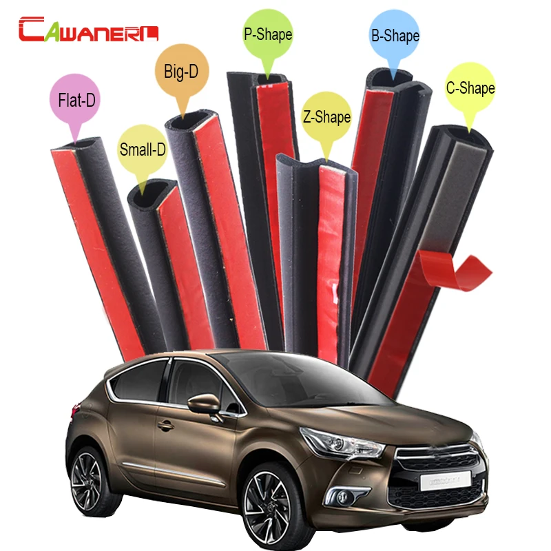 

Cawanerl Whole Car Rubber Sealing Seal Strip Kit Weatherstrip Noise Control Seal Edge Trim For Citroen DS3 DS4 DS5 Xantia