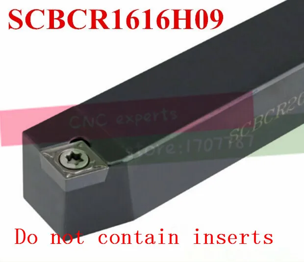 SCBCR1616H09 공구 홀더 16*16*100 MM CNC 터닝 공구 홀더, 75도 외부 선삭 공구, 선반 절삭 공구
