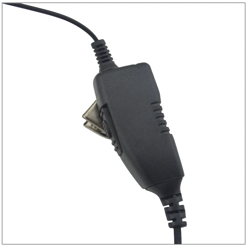 1-Wired D-ring Earpiece with Switch PTT 2-PIN S Plug for ICOM F3 F4 F10 F20 IC-V8 IC-V80 IC-V85 Cobra Ham Radio