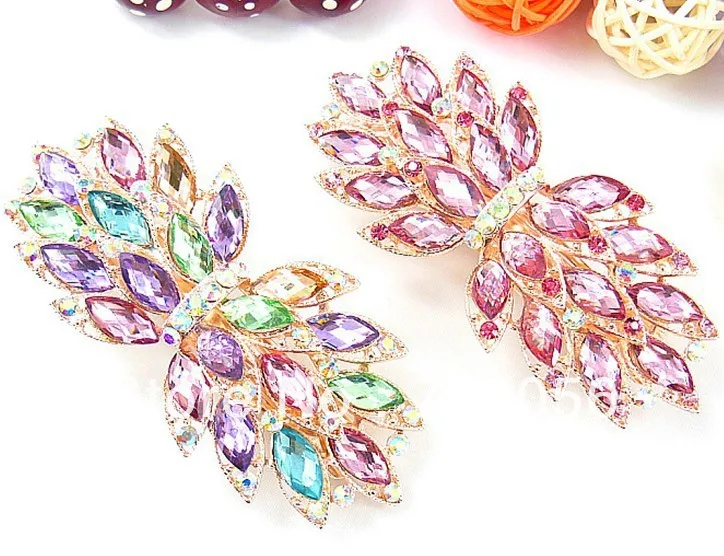 Hair Clips hairgrips Barrettes Rhinestone hair clip clasps clamps gift mixed 25pcs/lot #3029