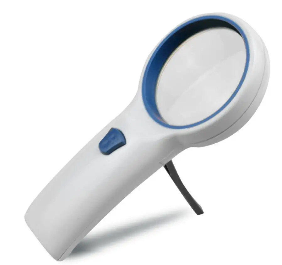 

5X LED Illuminated Lighted Magnifier Gift Toys Reading Lamp Handheld Magnifying Glass for Old Man Children Insect Viewer Toy