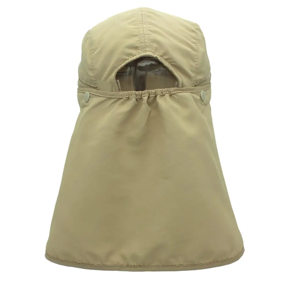 Connectyle Boys Girls Kids Summer UPF 50+ Sun Protection Cap Adjustable Quick Dry Detachable Fishing Hat with Neck Flap