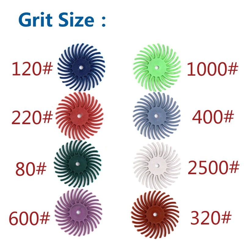 10pcs Detail Abrasive Brush Grit 80-2500 Power Wood Carving Tools Accessories + 2pcs 2.35/3.0mm Shank For Dremel Rotary Tool