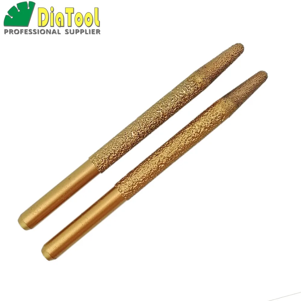 SHDIATOOL 2PK CNC Engraving Bits 10-6/100MM Stone Carving Tools, Tapper Ball-end Cutter For Stone, Shipping Free