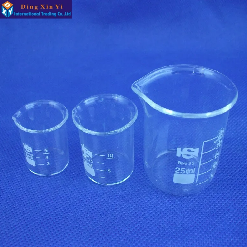 Imagem -06 - Copo de Vidro 5ml Fontes de Laboratório Copo de Laboratório 5ml Copo de Boa Qualidade Material de Boro Alto 10 Peças Lote