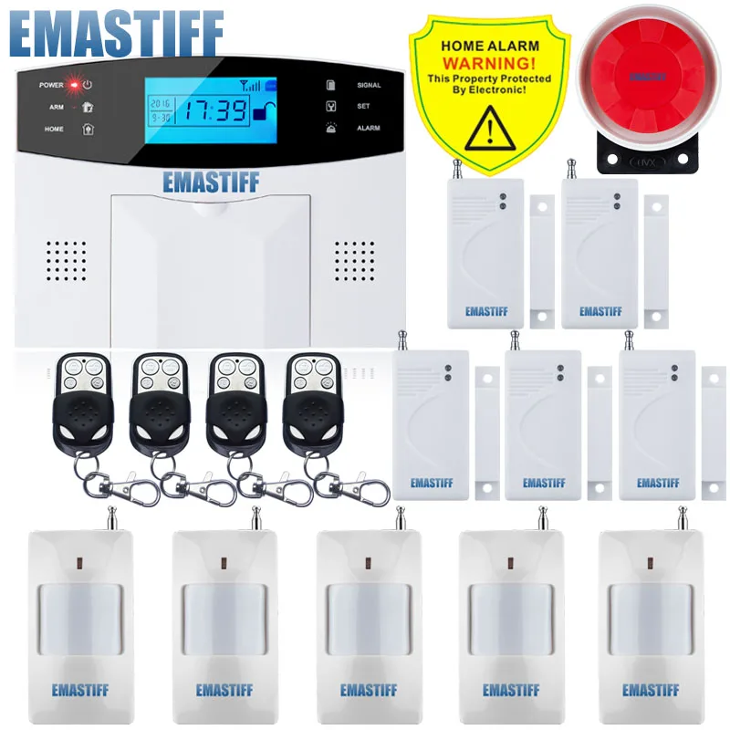 Go ios android app verkabelt drahtlos home security tuya wifi pstn gsm alarmsystem intercom fernbedienung autodial sirenen sensor