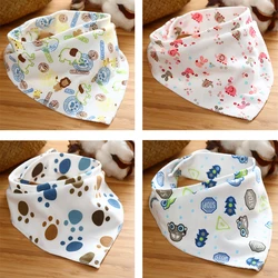 Cartoon Newborn Baby Burp Bandana Bibs Cotton Soft Kids Toddler Triangle Scarf Bib Cool Accessories Infant Saliva Towel DS49