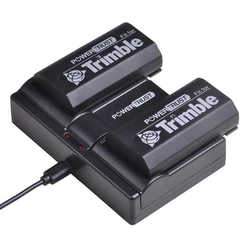 54344 Battery and Fast Charger for Trimble 5700 5800 29518 46607 52030 38403 R6 R7 R8 GNSS TR-R8 GPS for Pentax Ei-D-Li1