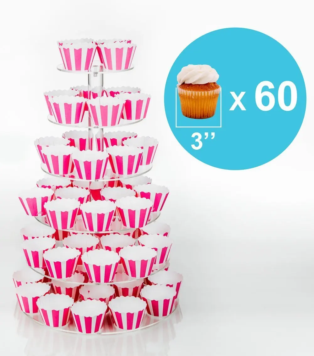 event party supplies 6 tier treats all the frame Cake plate of snacks appliance acrylic rack champagne cupcake stand decoration