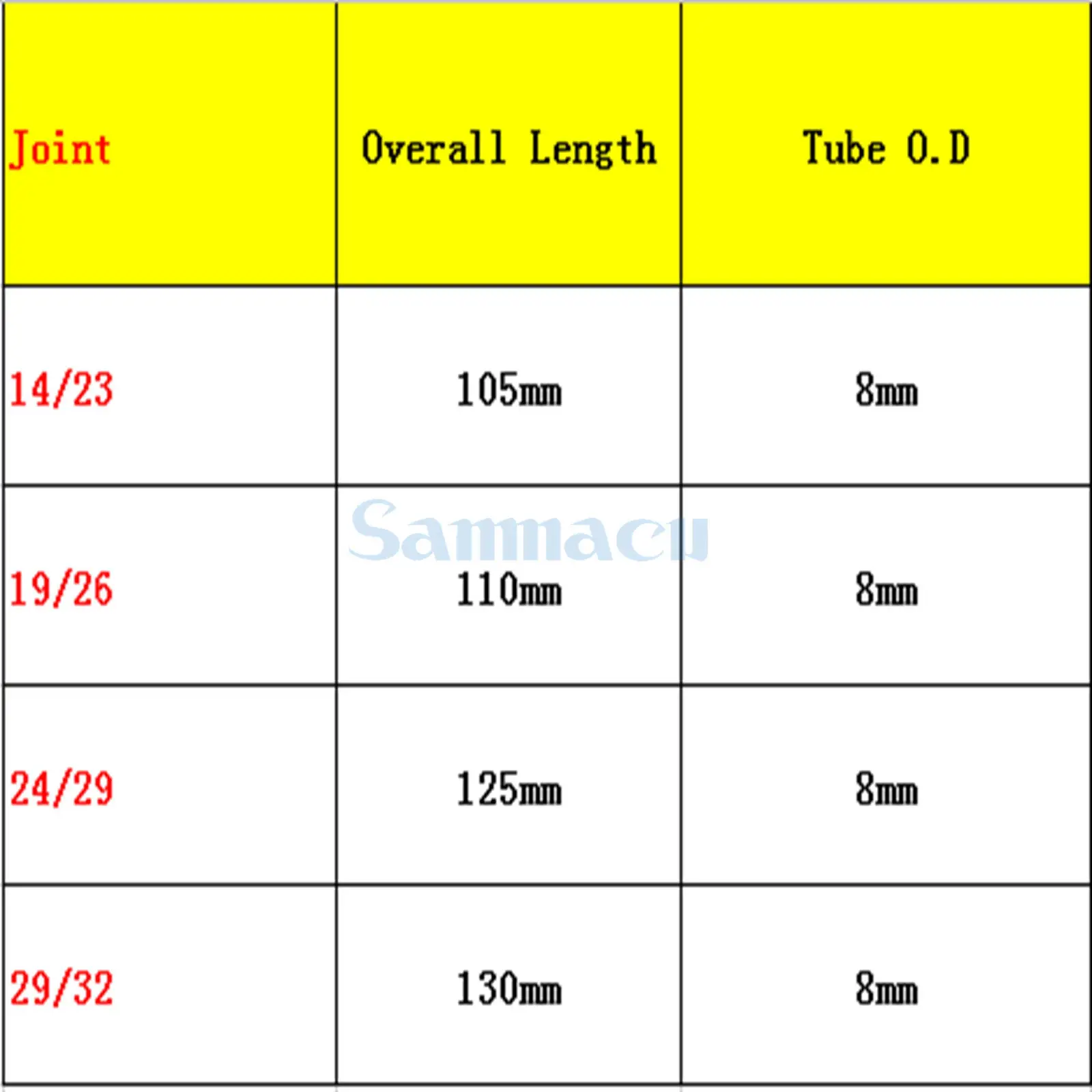 #14 #19 #24 #29 조인트 붕규산 유리 실험실 스트레이트 어댑터, PTFE 스톱콕 웨어 포함