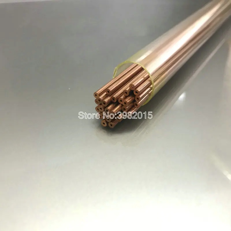 Ziyang Brand Copper Electrode Tube Single Hole OD2.4*400mm Length for WEDM Drilling Machine