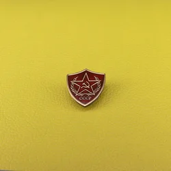 Soviet red star pin hammer and sickle brooch communism symbol soldiers badge USSR jewelry patriot gift men's shirt accessories