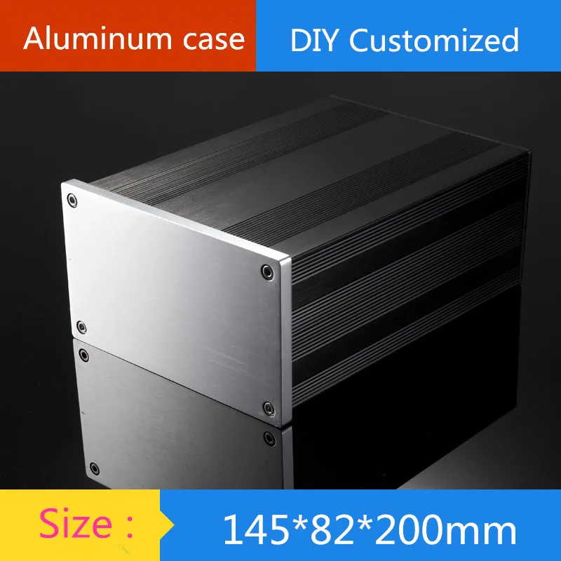 

DIY case 145*82*200mm aluminum amplifier chassis DAC Chassis HIFI tube amp chassis HTPC case / AMP Enclosure / case / DIY box