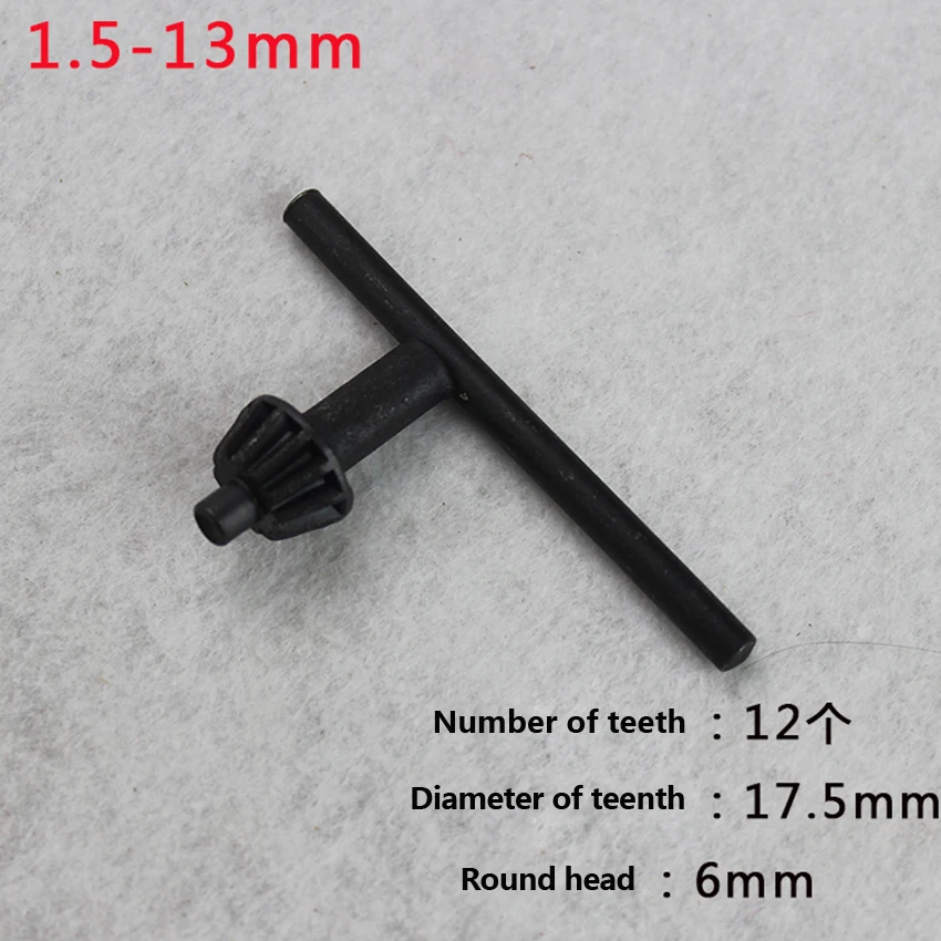 Electric Hand Drill Chuck Wrench Tool Part Drill Chuck Keys Applicable To 6mm 10mm 13mm 16mm Drill Chuck With Gum Cover