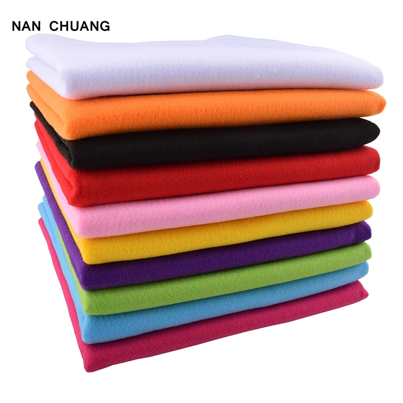 Non Woven Felt Fabric 1.5mm Thickness Polyester Soft Felt Of Home Decoration Pattern Bundle For Sewing Dolls Crafts 45x90cm