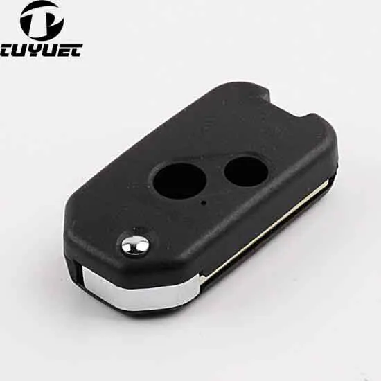 2 Buttons Modified Flip Folding Car Remote Key Shell For Honda Accord CRV Blank Key Case