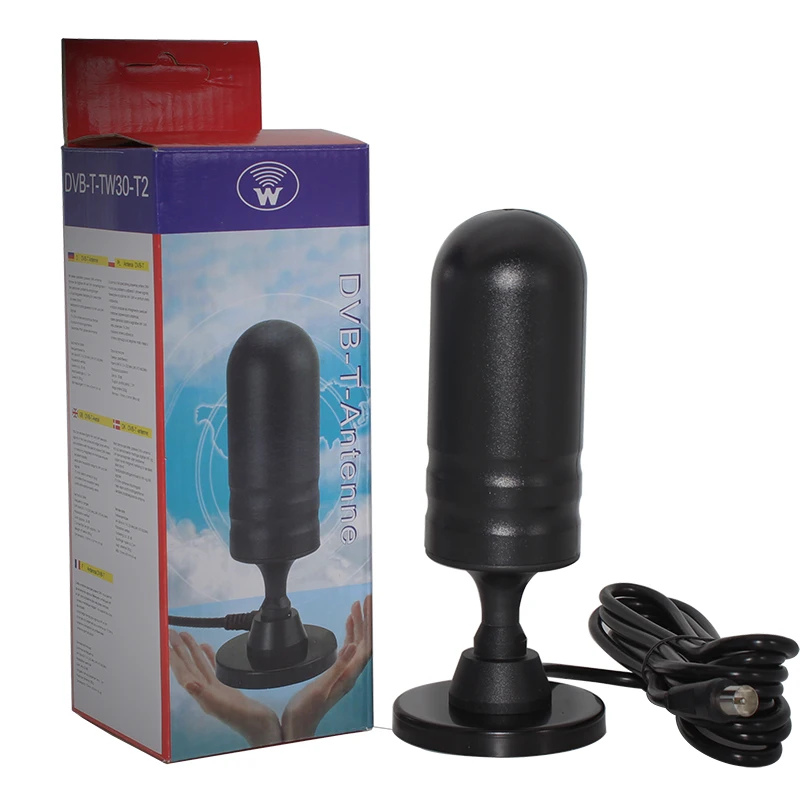 Комнатная ТВ-антенна для DVBT2/DVBT/ATSC/ISDBT, цифровая HD TV VHF 174-230 МГц UHF 470-862 МГц HD Цифровая антенна для телевизора