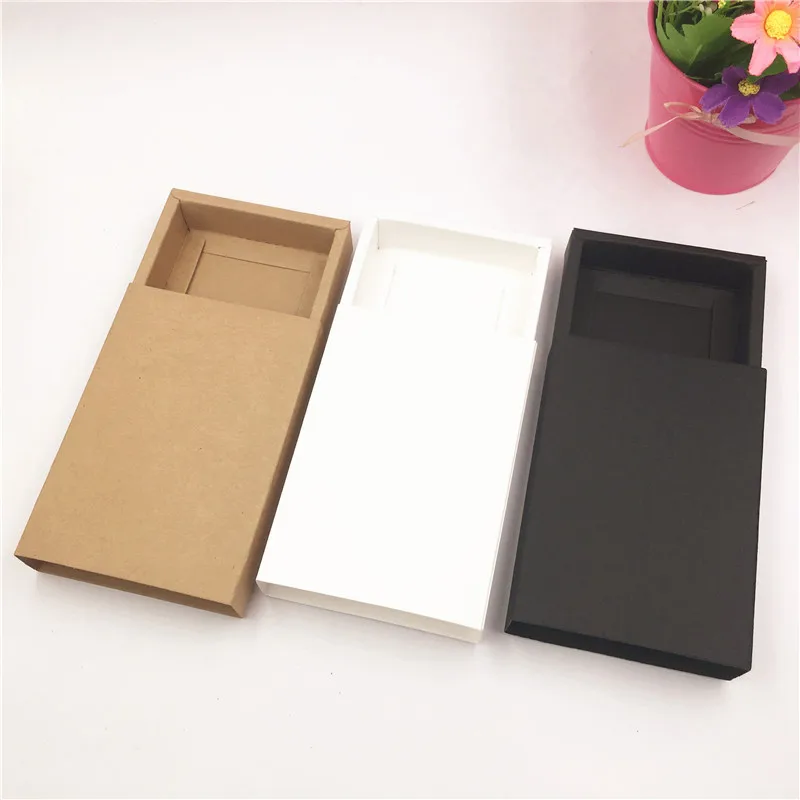 

20 pcs Drawer Gift Boxes Kraft Brown Handmade Soap Packaging Boxes Party Storage box For Jewerly/Candy/Handicraft