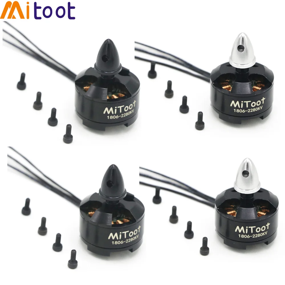 Mitoot 1806 2280KV Brushless Motor 2-3S Mini Multi-rotor Motor CW/CCW for RC QAV250 Drone FPV 260 Quadcopter Aircraft