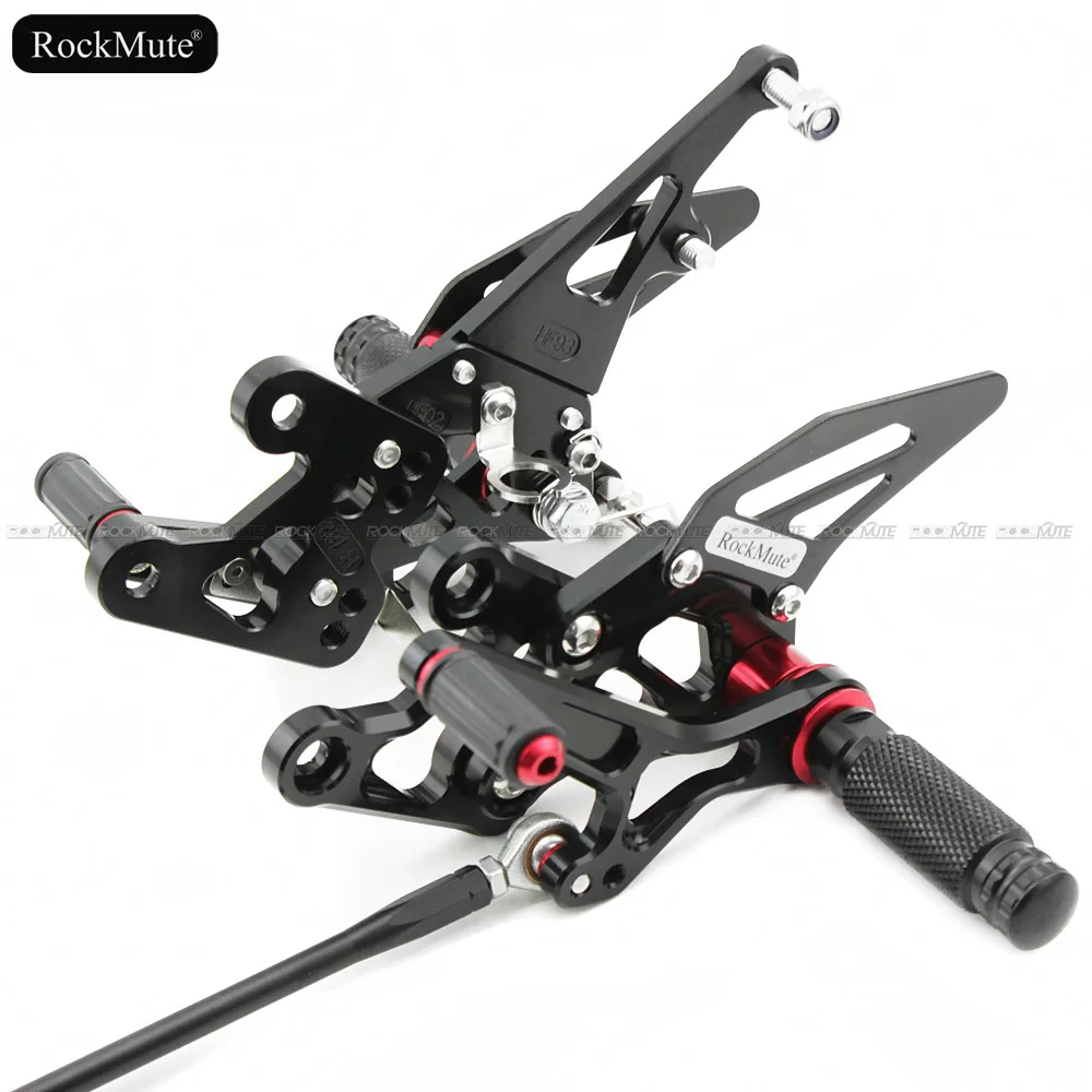 Motorcycle Rearsets For Yamaha FZ1 2006-2016/FZ8 2010-2013 Non-ABS Adjustable Footrest Shift Lever Brake Pedal Foot Peg Rear Set