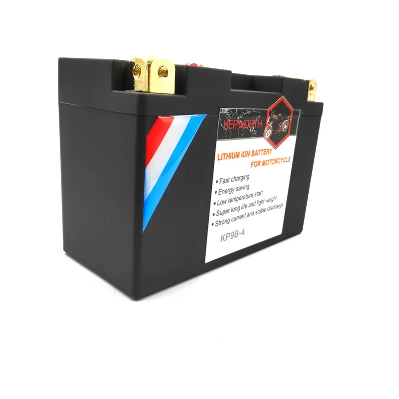 

New KP9B-4 12V 6Ah Motorcycle LiFePO4 Starter Battery CCA 350A Lithium Iron Phosphate Scooter Battery ATVs LFP YT9B-BS YT9B-4