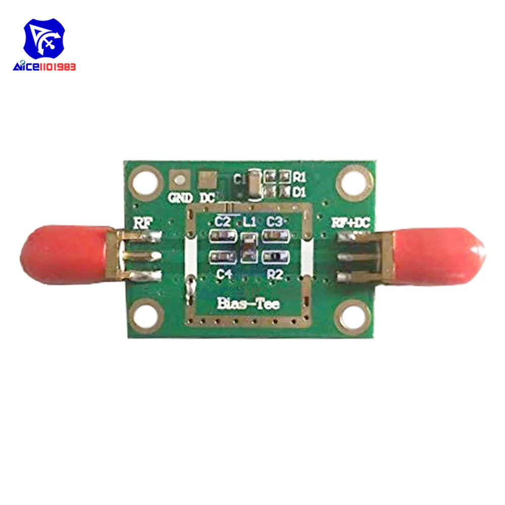 Bias Tee Wide Band Frequency 10MHz -6GHz RC DF Blocks for HAM Radio RTL SDR LNA Low Noise Amplifier