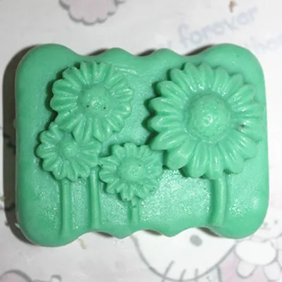 

C284 sunflower Art Silicone Soap mold Craft Molds DIY Handmade soap molds