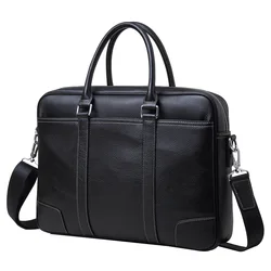 Luxury Genuine Leather Men's Briefcases 14