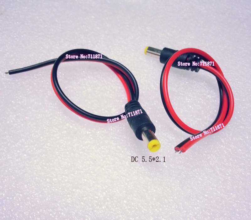 5.5*2.1 DC Power Cable Monitoring Camera Power Cord 15cm Short DC2.1 Power Line Connector Adapter Power Wire