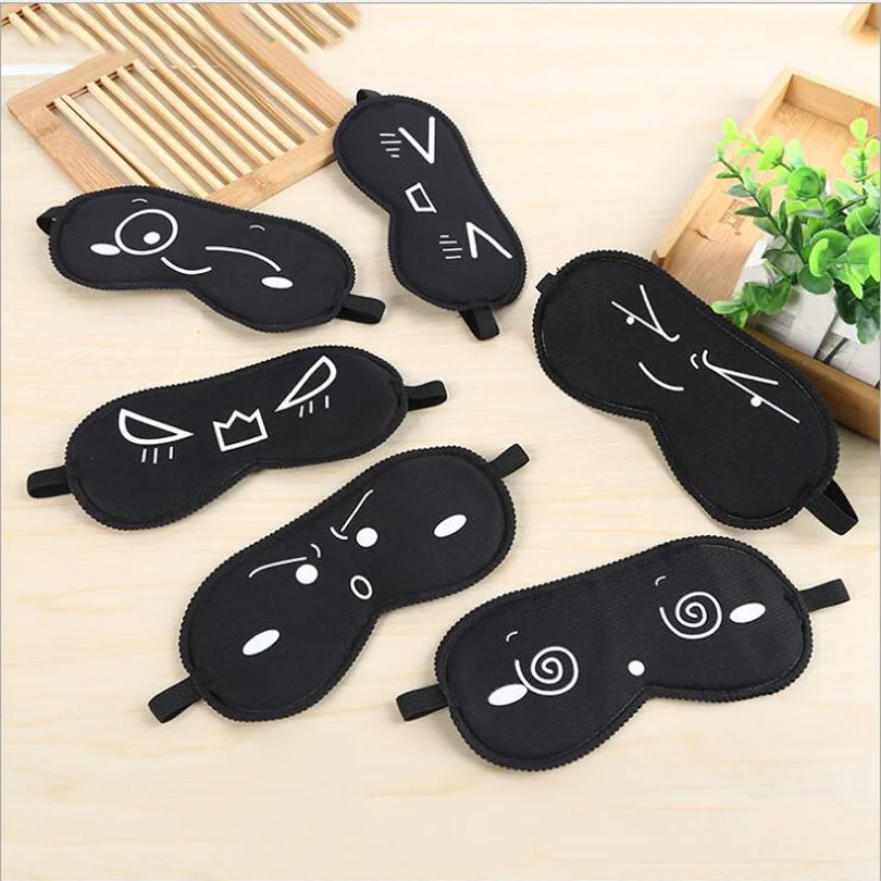 Hot Funny expression Sleep Eye Mask Portable Travel Eye Shade Eyes cover Sleep & Snoring Health Care MR010