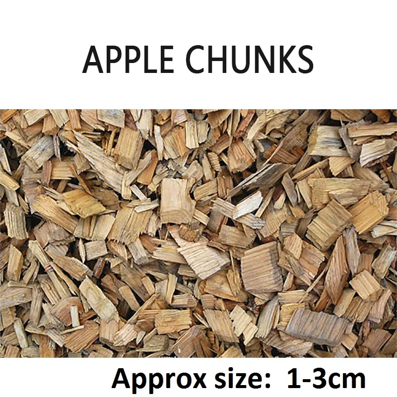 450g Apple Wood Chips for Grilling and Smoking Sawdust Wood Chunks for Smoking Meat BBQ Grilling Hickory Oak Cherry Fruit Wood