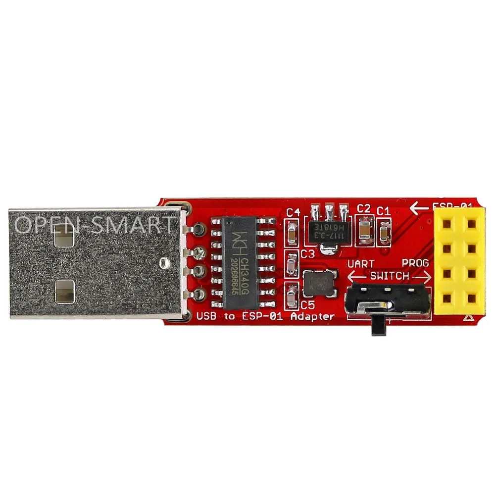 OPEN-SMART - Modulo adattatore Wi-Fi da USB a ESP8266 ESP-01 OPEN-SMART - Modulo adattatore Wi-Fi da USB a ESP8266 ESP-01