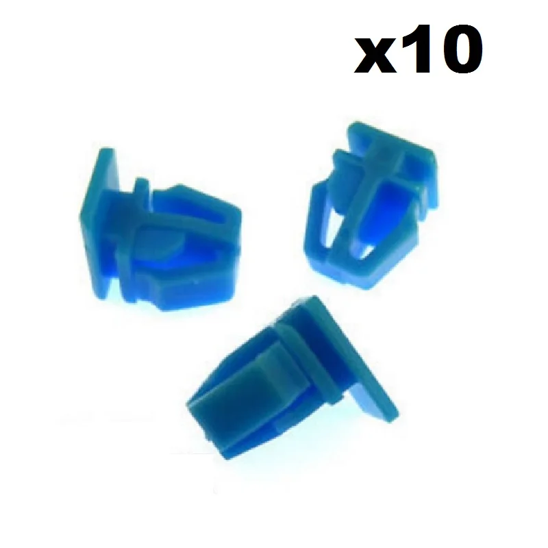 10x For Honda Plastic Trim Clips- For exterior door mouldings, side trim & bumpstrip