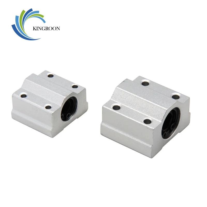 4pcs SC6UU SC8UU SC10UU SC12UU SC16UU SCS20UU Linear Ball Bearings Aluminium Slide Bushing Block For Linear Guild Rail Shaft