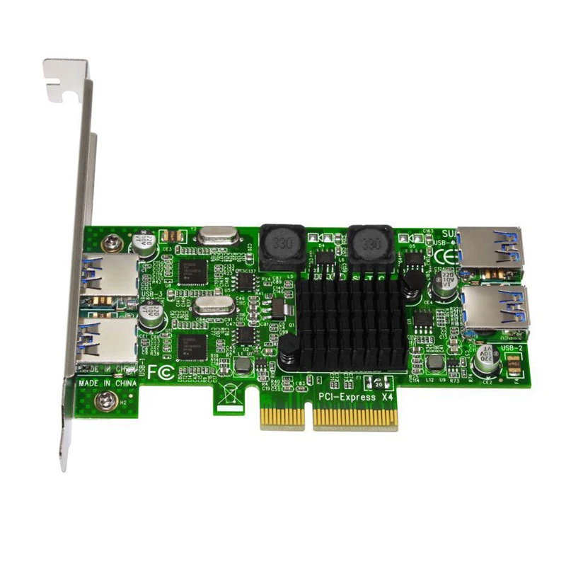 Imagem -05 - Btbcoin-controle Pcie Usb 3.0 para Computador Placa Pci-e Pci Express Usb 3.0 Controle com 5.25 Usb 3.0 Componentes do Computador