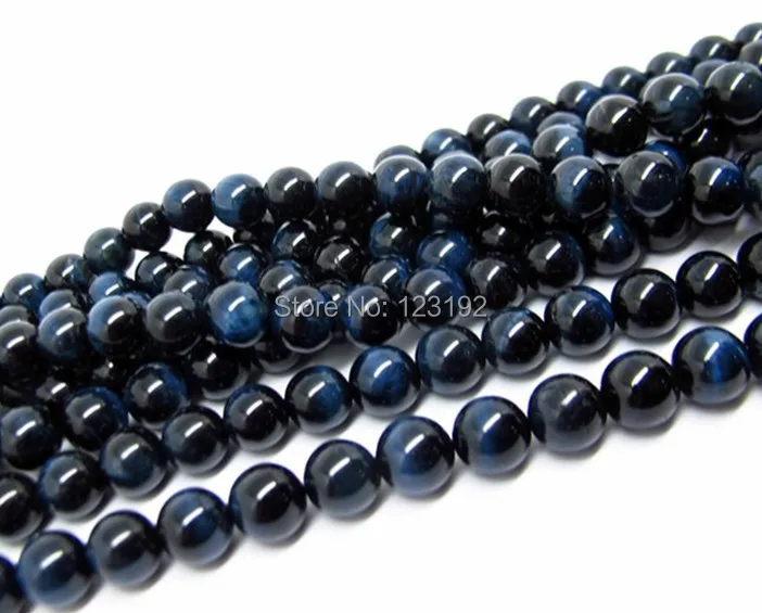 Blue Tiger Eye stone Beads 140pcs 8mm Round Smooth beads,Natural Semi-precious Stones Beads For DIY Bracelet Free Shipping