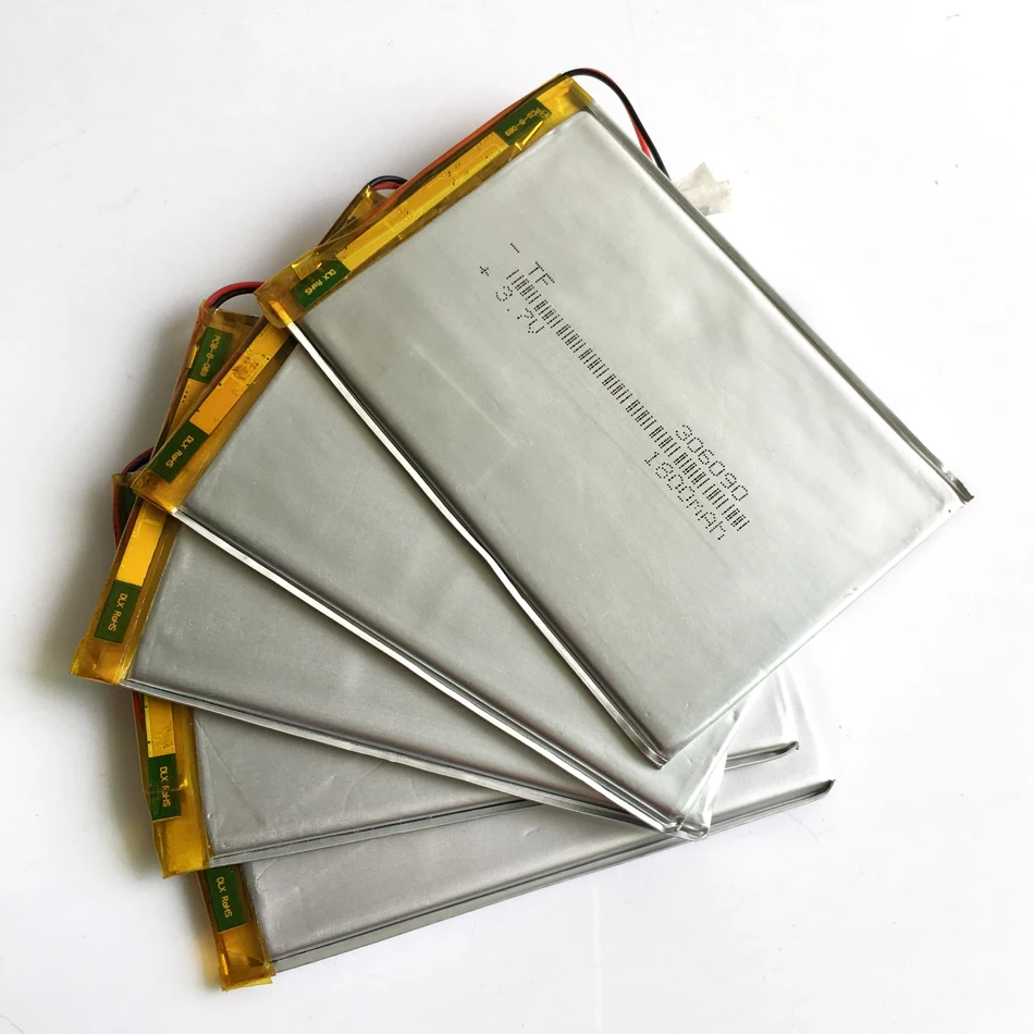 5 PCS 3.7V 1800mAh Lithium Polymer Lipo Rechargeable Battery For E-books Power Bank DIY 7