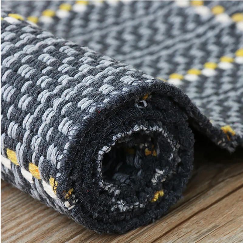 Reversible Hand Woven Cotton Throw Rugs, Machine Washable, Durable, Bedroom,Living Room, Kitchen, Laundry Room,Hallway,Bath