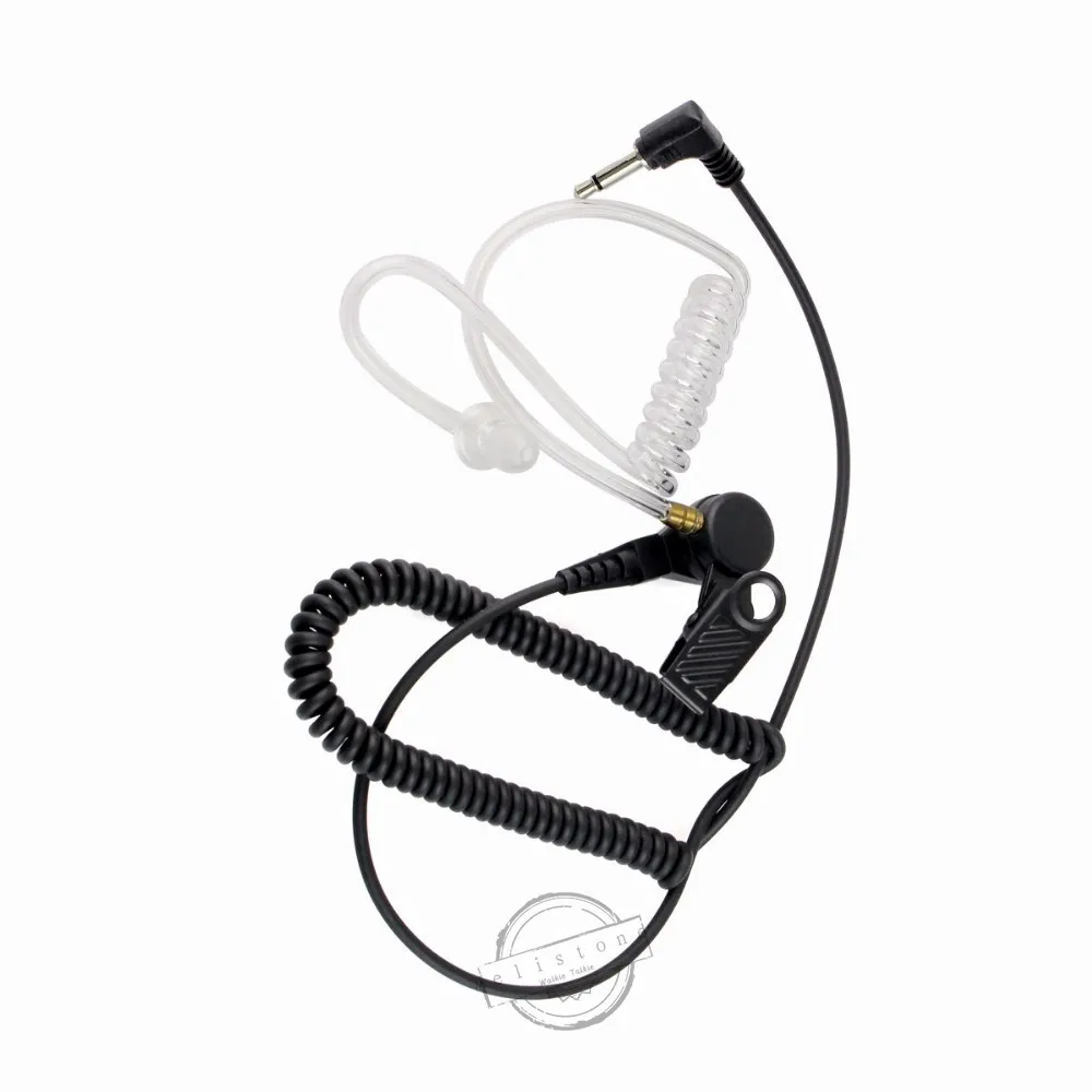 

noise reduction 3.5mm Radio Earpiece Listen Only Transparent Acoustic Tube for PR1500 HT1000 Ham Radio portable Walkie Talkie