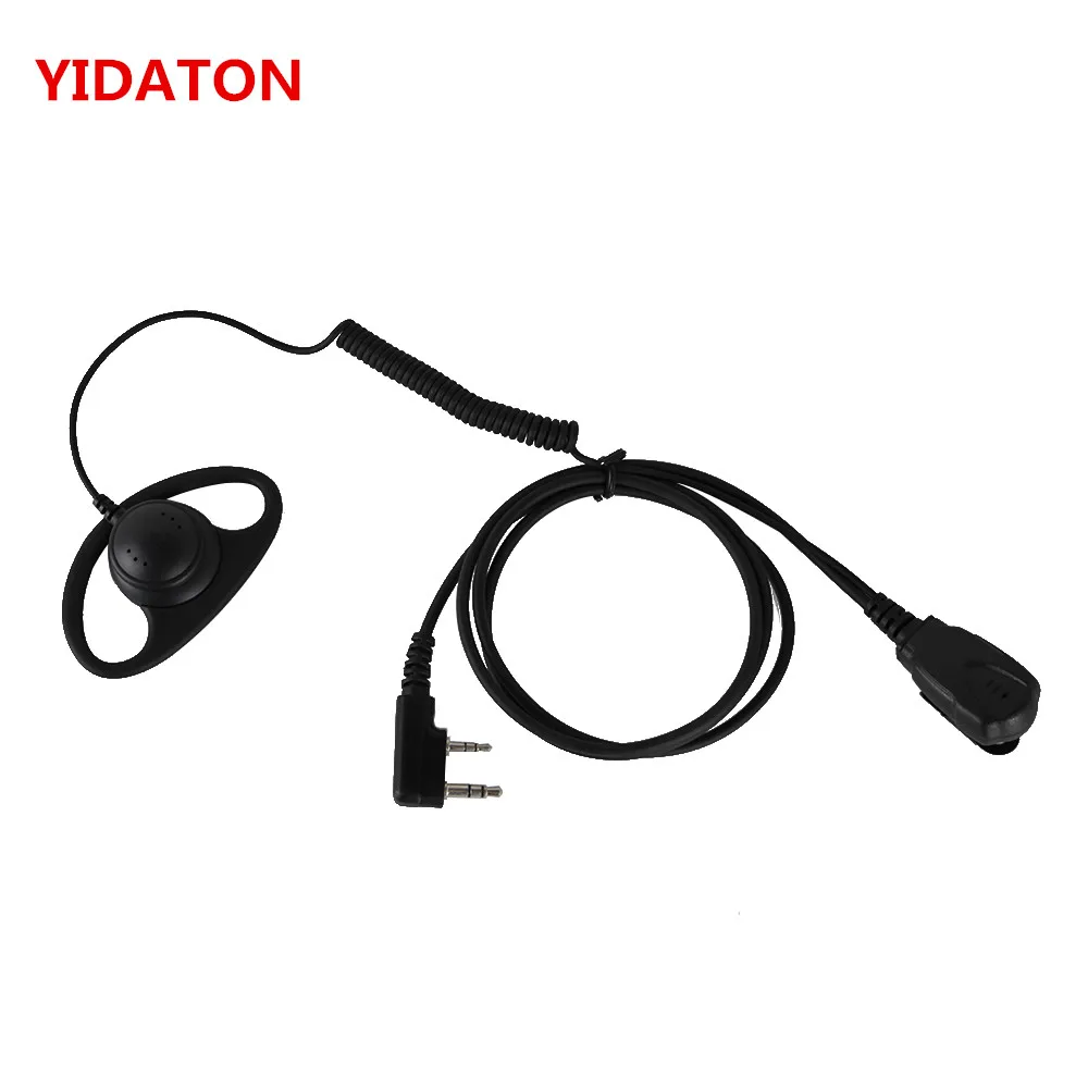 Radio D-Shape Earpiece Earphone Ear Hook Microphone PTT Earpiece For RT8 RT3 For TYT MD-390 For Kenwood Baofeng Radio Headset