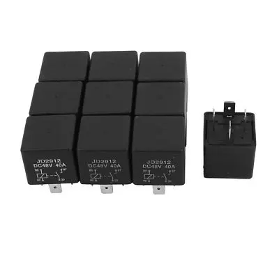 

JD2912 DC 48V 40A 4 Pins SPST Vehicle Car Security Power Relay 10pcs