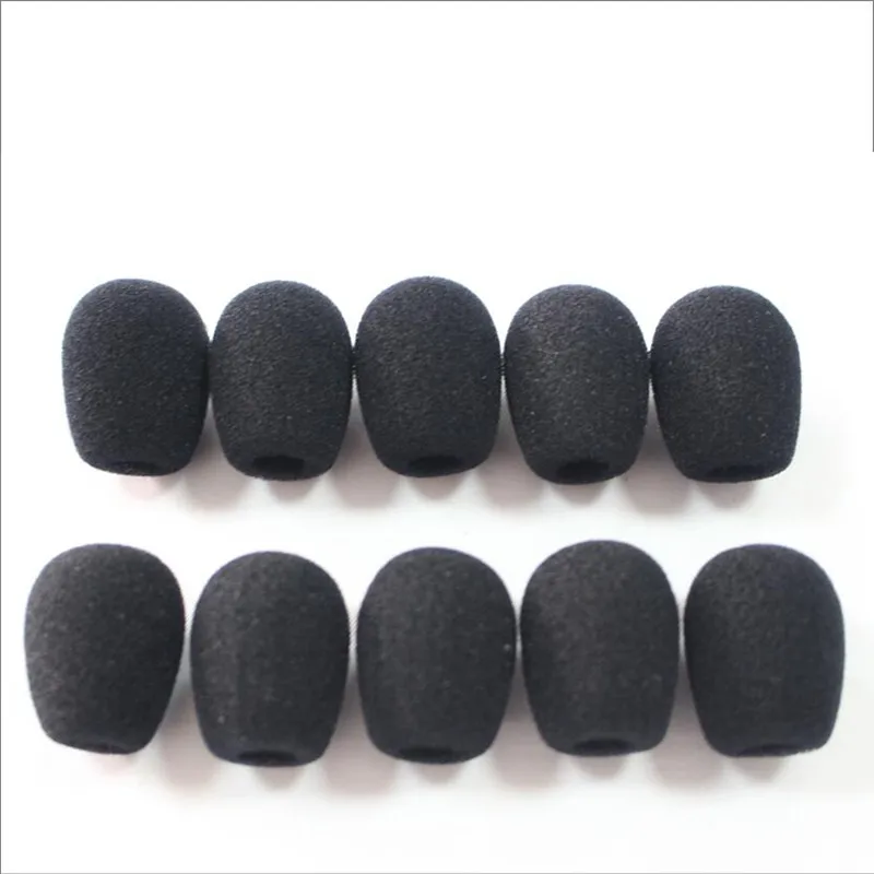 أغطية شاشات الرياح لميكروفون مركز الاتصال ، الزجاج الأمامي ، 10 فتحة و 28 طول داخلي ، 10 *