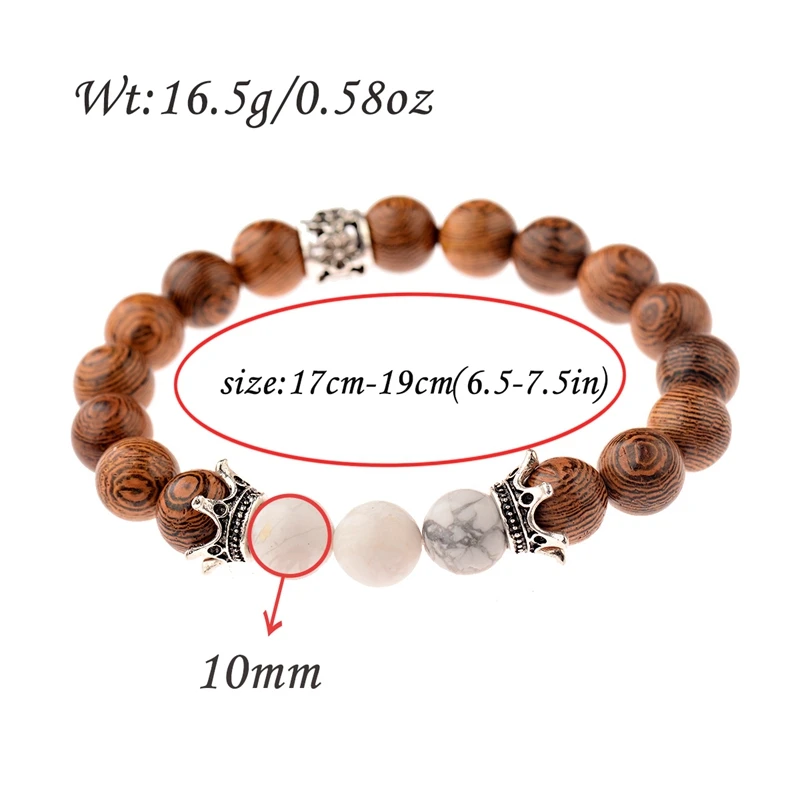 Classic 10MM Wood OM Charm Beads Bracelet Men Homme Ethinc Tibetan Buddhist Bileklik Mala Bracelet Yoga Rosary For Women