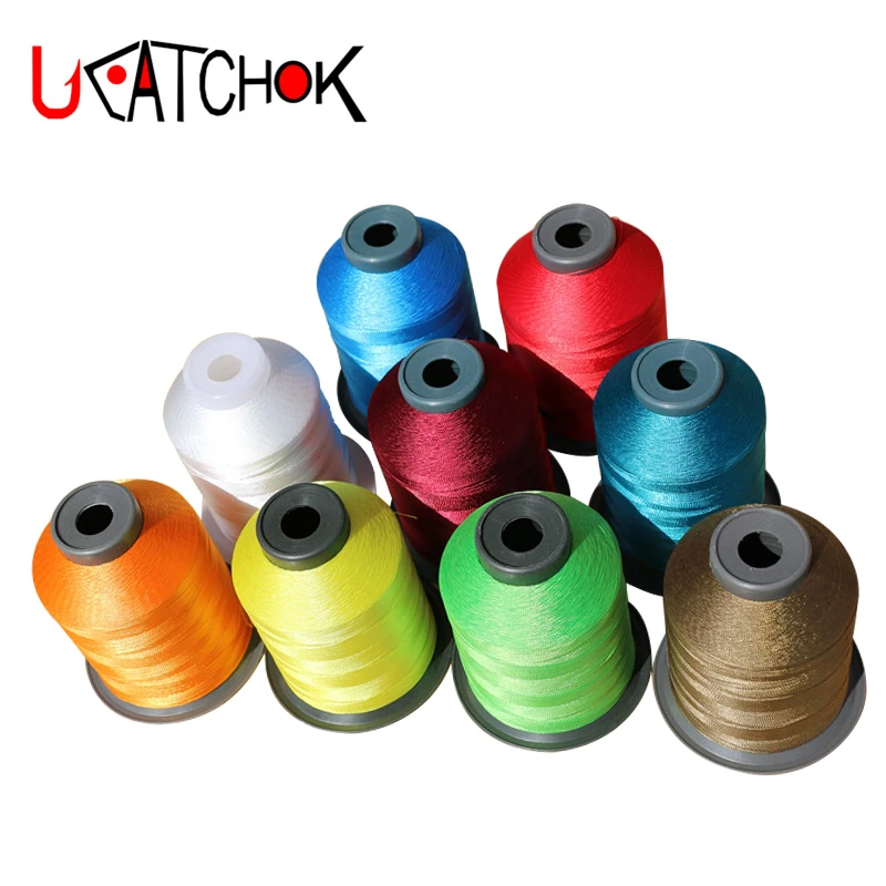 Rod Guide Ring Tying Thread 2000M 150D 11 colors choice Rod DIY Repair Multi-Braided Guide Replacement Wrap Refit