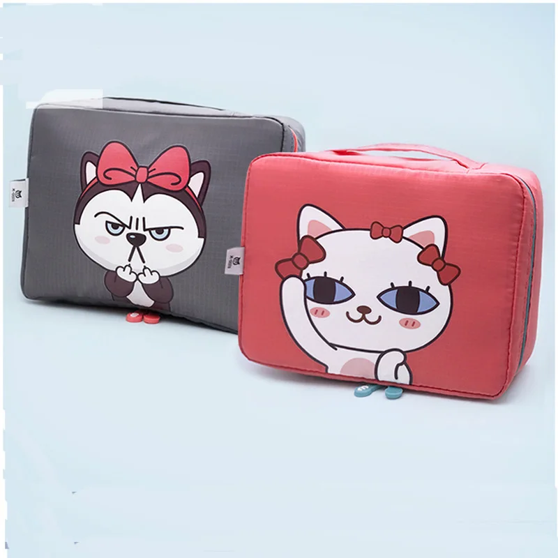 Multi-functional Waterproof Travel Bag Package Double-layer Ladies Cartoon Cosmetic Bag Men's Travel Wash Storage Bag