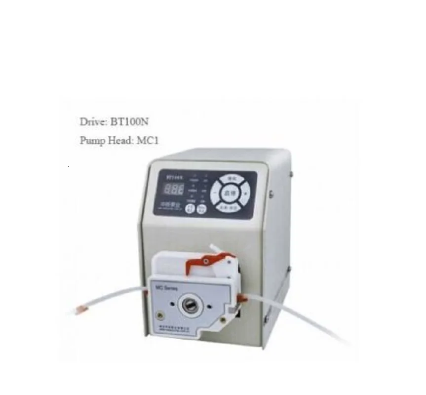 U.S. Solid Peristaltic Pump BT100N MC1 6 Roller 0.0004-45 ml/min per channel 1 channel CE Certification One Year Warranty